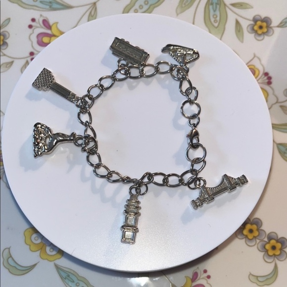San Fransisco Charming Silver Landmark Bracelet